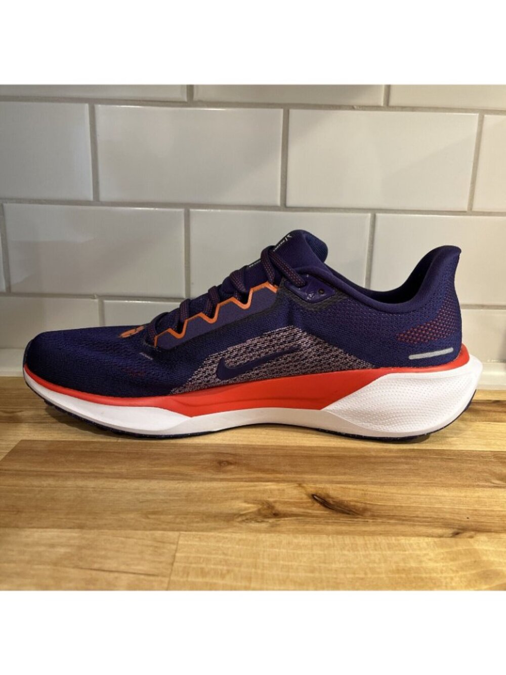Nike Pegasus 41 Clemson Tigers Running Shoes Men's SZ 11 Purple Mesh FZ5108-500 - Picture 5 of 12